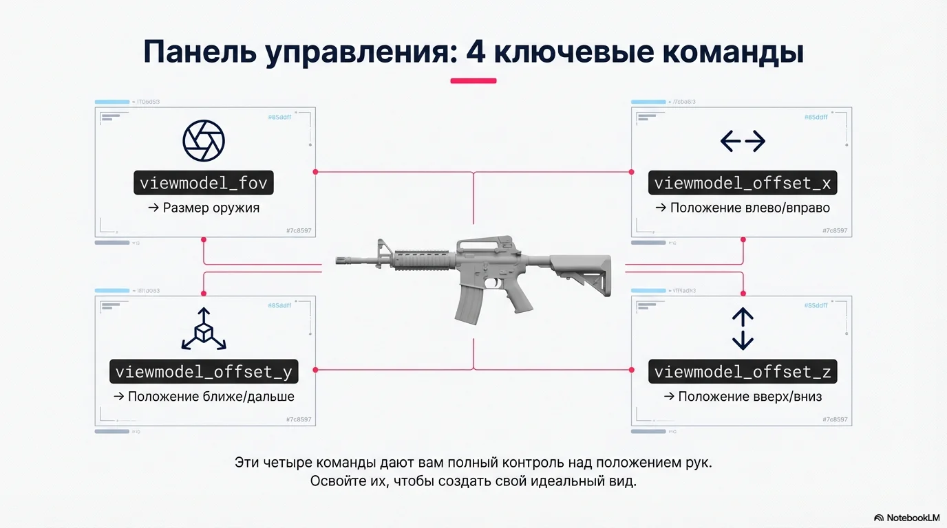 4 команды настройки рук в кс 2